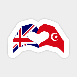 We Heart UK & Islam Patriot Flag Series Magnet