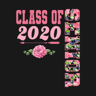 Senior Class 2020 Pretty Floral High School Graduation Gift T-Shirt