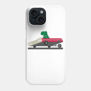 Dino rides in a lowrider Phone Case