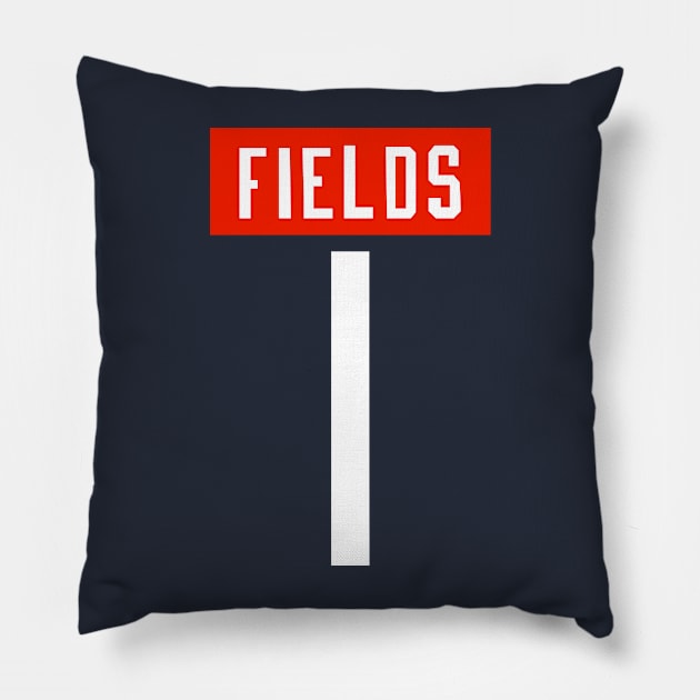 Justin Fields Vintage One Pillow by BellyWise