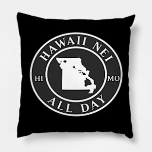 Roots Hawaii and Missouri by Hawaii Nei All Day Pillow