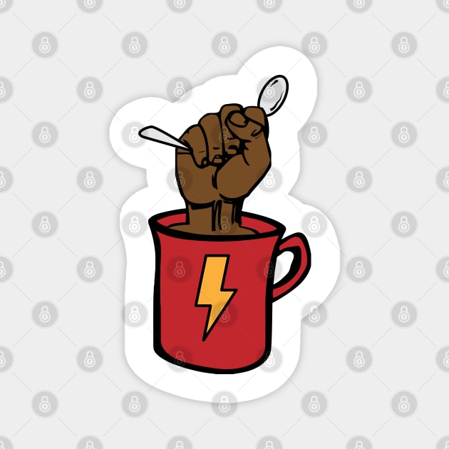 Strong Coffee Magnet by BraaiNinja