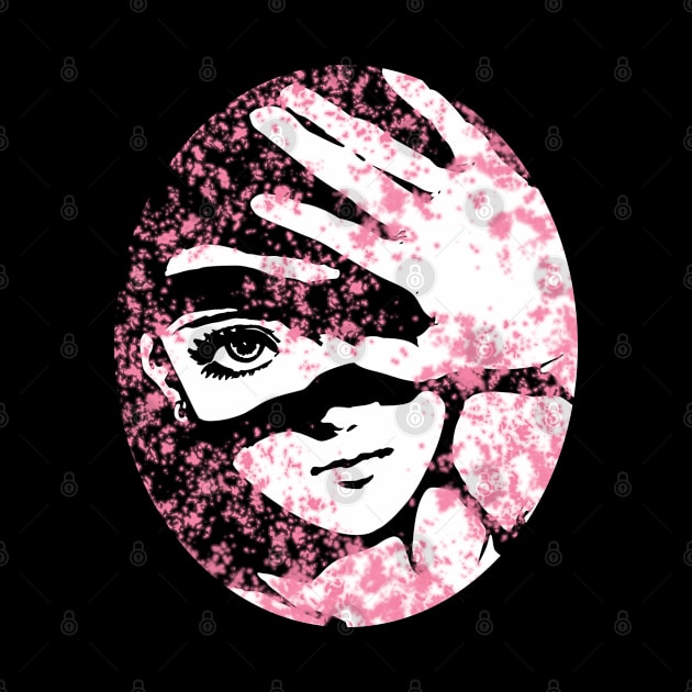 Punk Fashion Style Oval Pink Glowing Girl by Punk Fashion