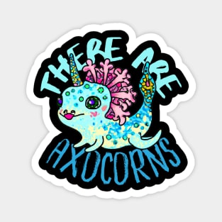 Cute Crazy Psycedelic Space Axolotl Artwork, Axolotl Unicorn Magnet