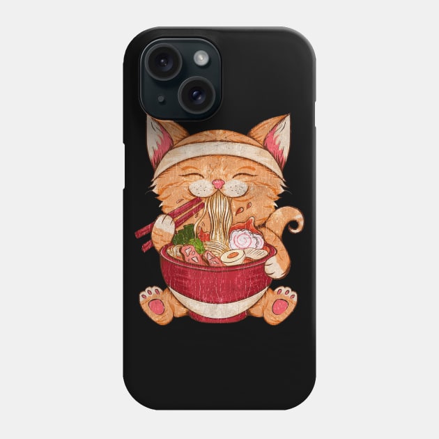 Ramen and cats Phone Case by Kuchisabishii