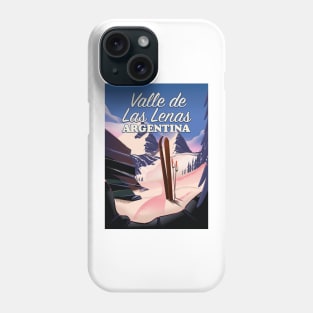 Valle de las Leñas Argentina ski Phone Case