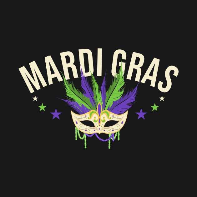 Celebrating Mardi Gras 2020 Colorful Mask Festive by theperfectpresents