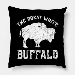 The Great White Buffalo Native American Folklore Pillow