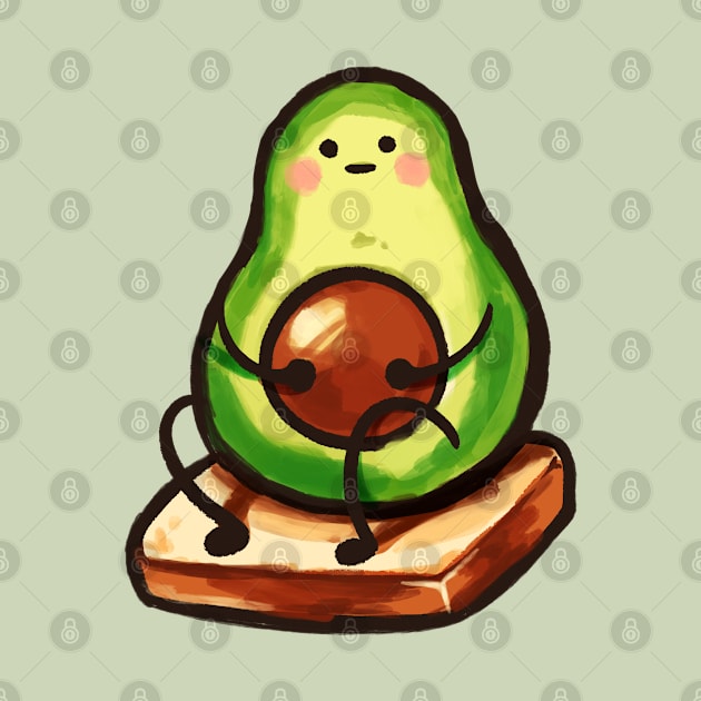 awkward avocado toast by mushopea