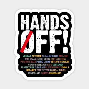 Hands-Off-Protest Magnet