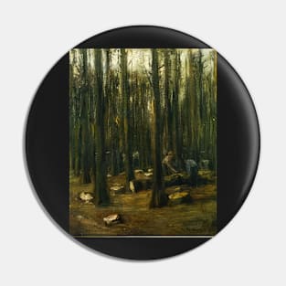 lumberjack in the forest 1898 - Max Liebermann Pin