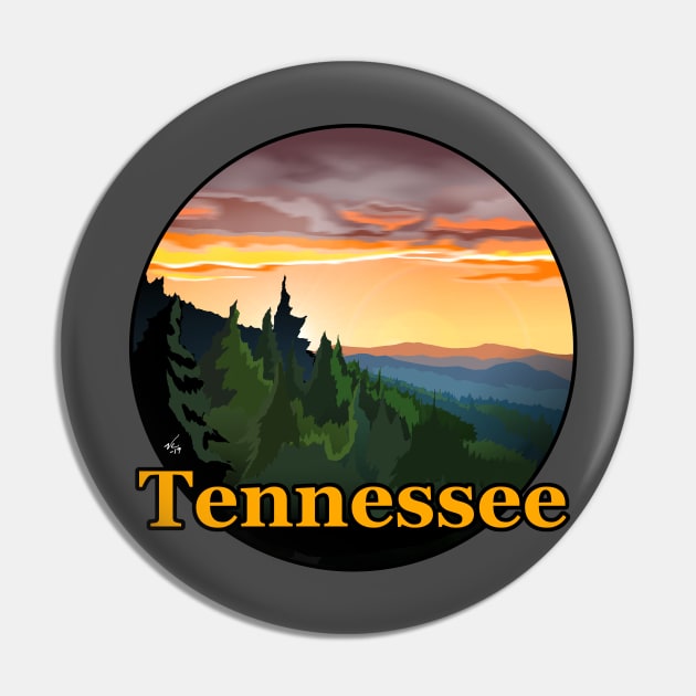 Tennessee Pin by VanceCapleyArt1972