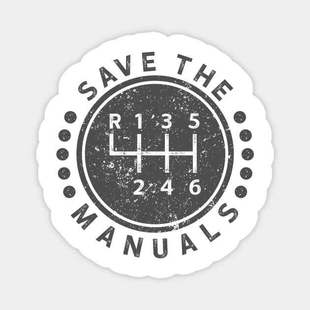 Save The Manuals Magnet by luisharun