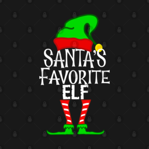 Disover Matching Family Funny Santa's Favorite Elf Christmas - Christmas Elf - T-Shirt