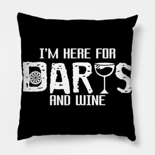 Dart Wine Joke Pub Dartist Tournament Pillow