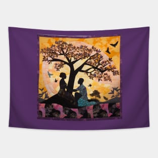 Jacaranda Love Moments Tapestry