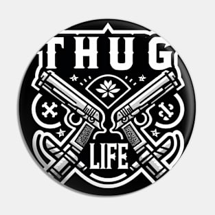 Thug Life Monochrome Marvel Art Pin