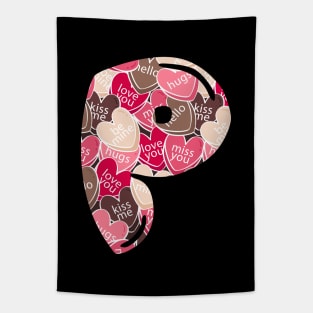 Monogram Letter P Tapestry