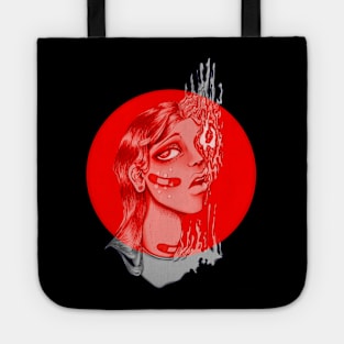 Melting Face Body Horror 1 Tote