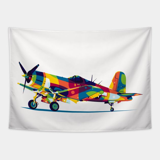 FG-1D Corsair Standby Tapestry by wpaprint