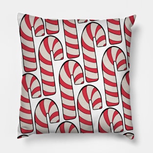 Red candy canes Pillow