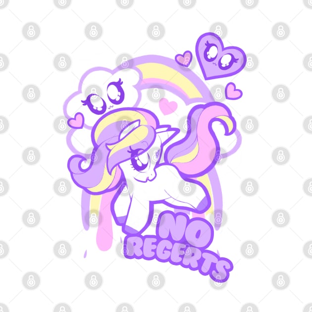 No Regerts Unicorn by pbarbalios