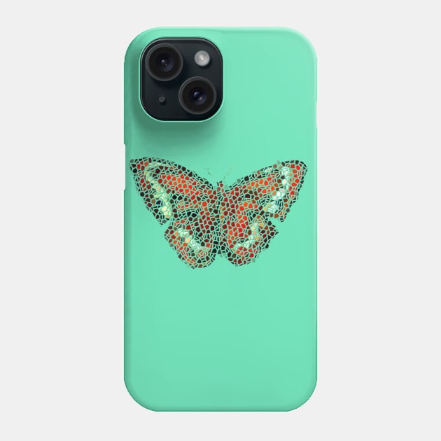 Butterfly Mosaic Phone Case by Alan Hogan