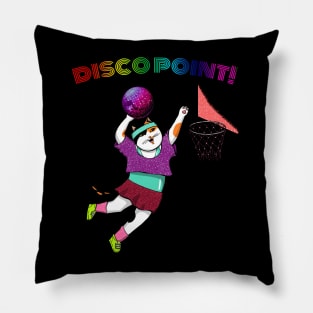 Calico Cat Perfoming Disco Slam Dunk Pillow