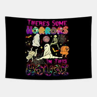 Theres Some Horrors In This House Spooky Season Hallowene Tapestry