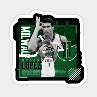 brook lopez basketball Magnet