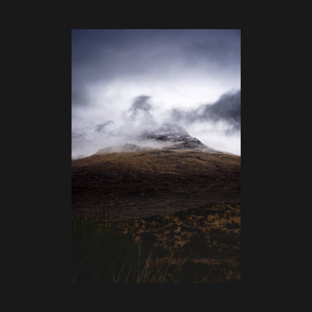 Misty Mountain Top in Isle of Skye Scotland Moody Photograph by Danny Wanders