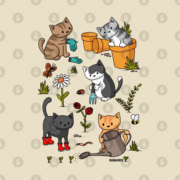 Gardening Cats by Doodlecats 