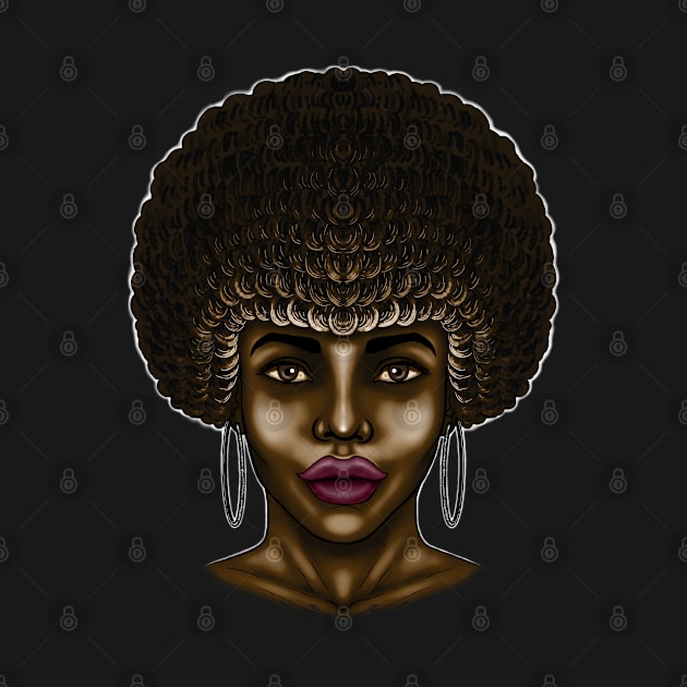 Afro girl Afro woman Afro queen beautiful Afro girl by Artardishop