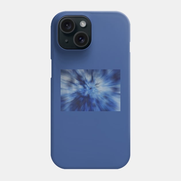 Blue Radial Zoom Phone Case by jojobob