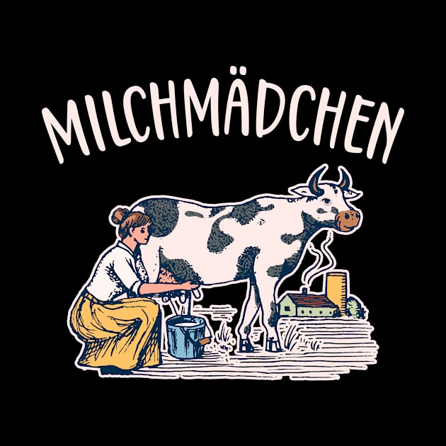 Milchmädchen Milchkanne Landwirtin by Foxxy Merch