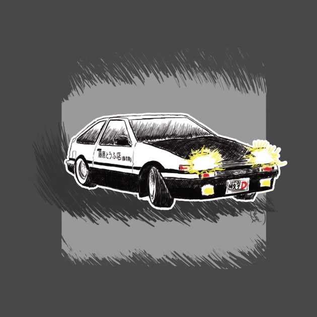 AE-86 Initial D by Ethan21Sparks