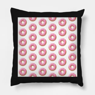 Pink Donuts Pattern Pillow