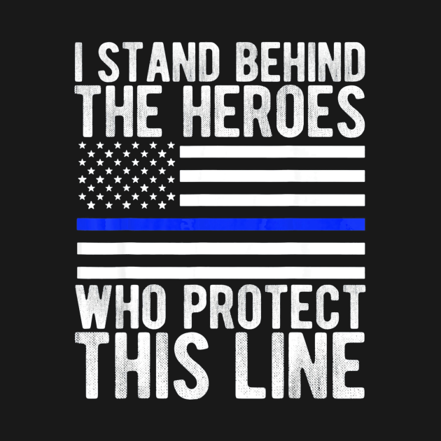 Discover Thin Blue Line Shirt Police Flag Hero - Thin Blue Line - T-Shirt