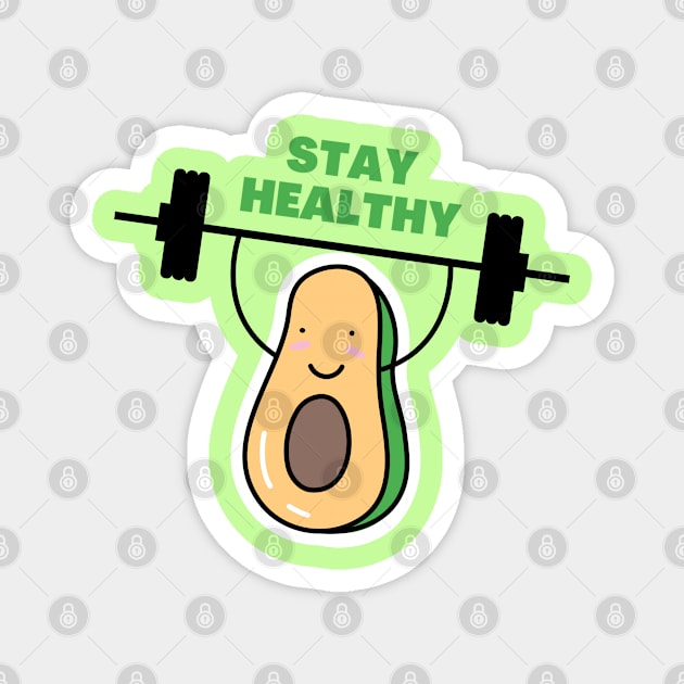 Avocado for Gym Magnet by JIM JACKED