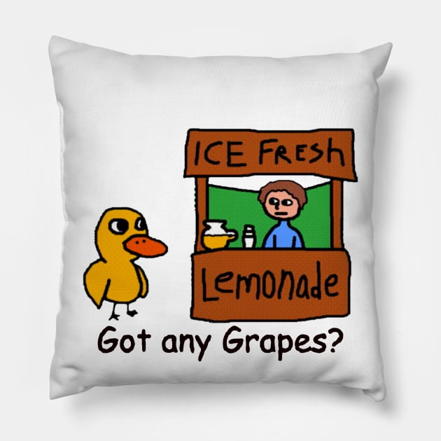 Got Any Grapes? Pillow by Luna Lovers