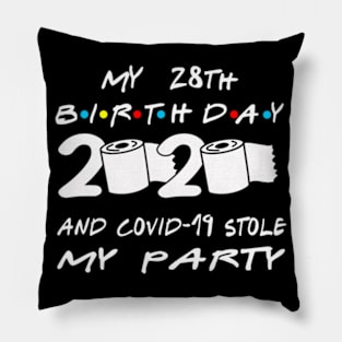 28th Birthday Quarantine Pillow