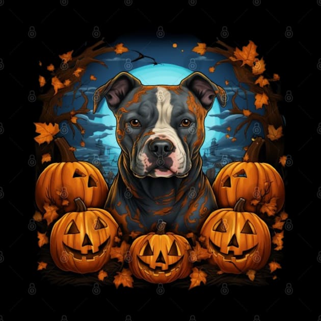 Halloween American Staffordshire terrier by NatashaCuteShop
