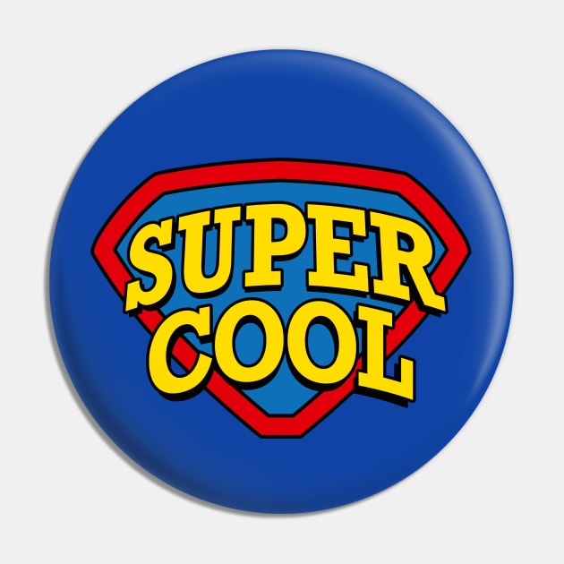 Super Cool Hero funny Superhero costume Pin by LaundryFactory