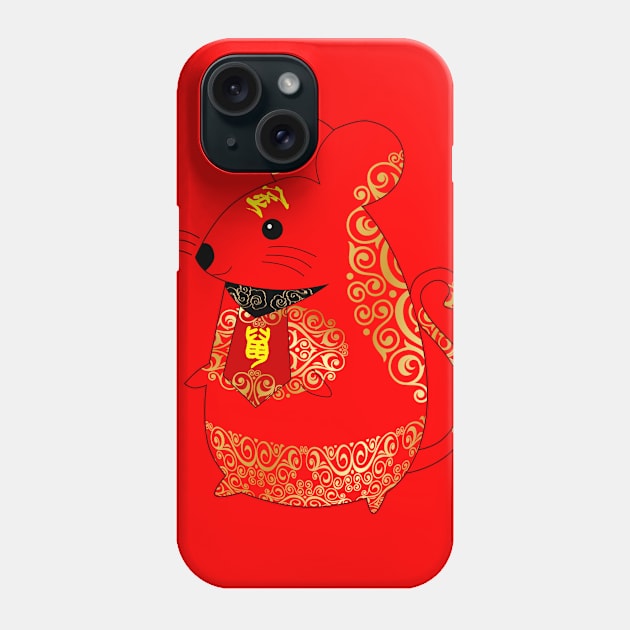 Cute mouse chinese zodiac - funny mouse Phone Case by INDONESIA68