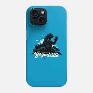 Yogadzilla - Godzilla doing Yoga Phone Case