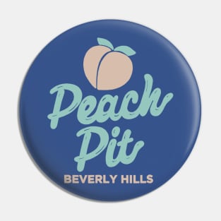 Peach Pit Logo Pin