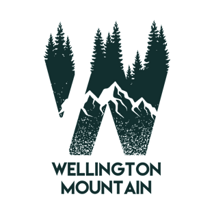 Wellington Mountain Back Print Design T-Shirt