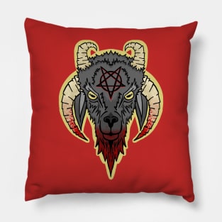 Evil Goat Pillow