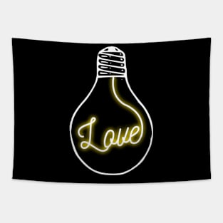 Love - Light Bulb Tapestry