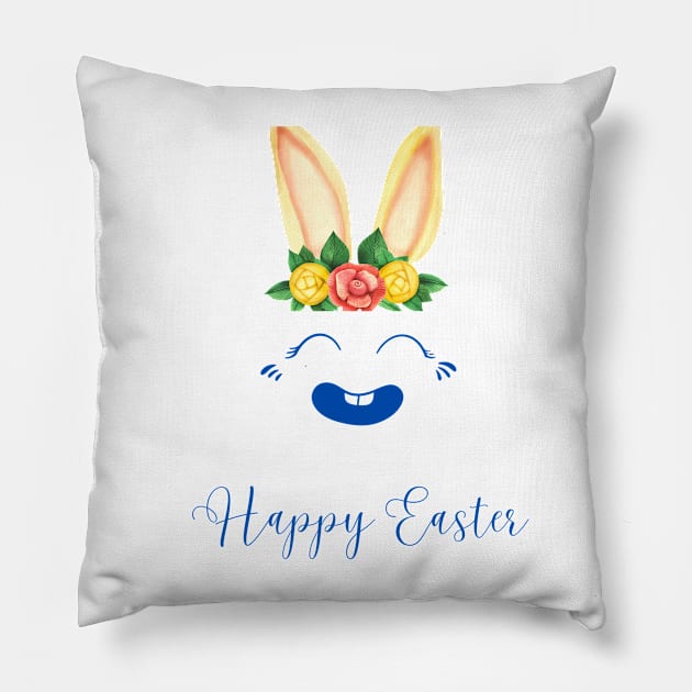 happy easter Pillow by THE 1 STOR